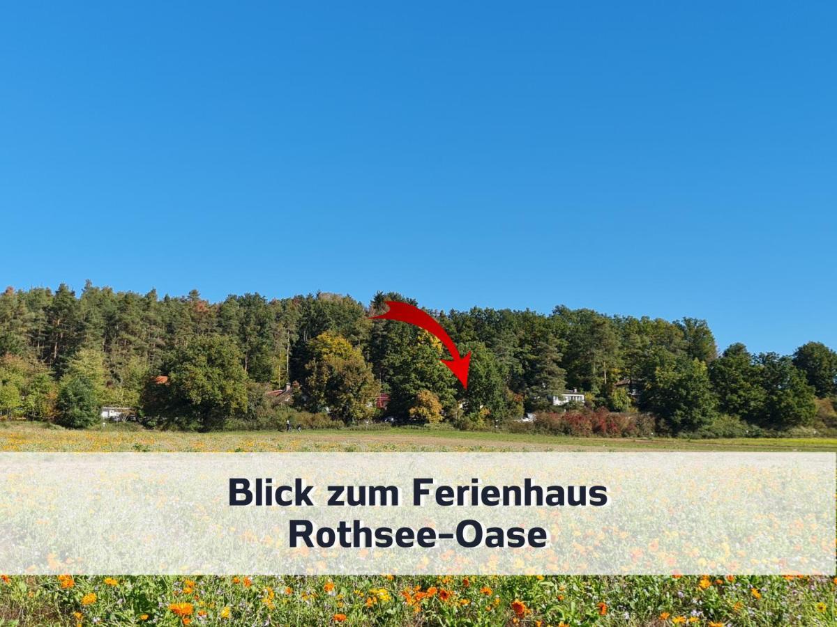 Ferienhaus Rothsee-Oase Ideale Ausgangslage Mit Tollem Ausblick, Sauna Und Privatem Garten Roth  Exteriör bild