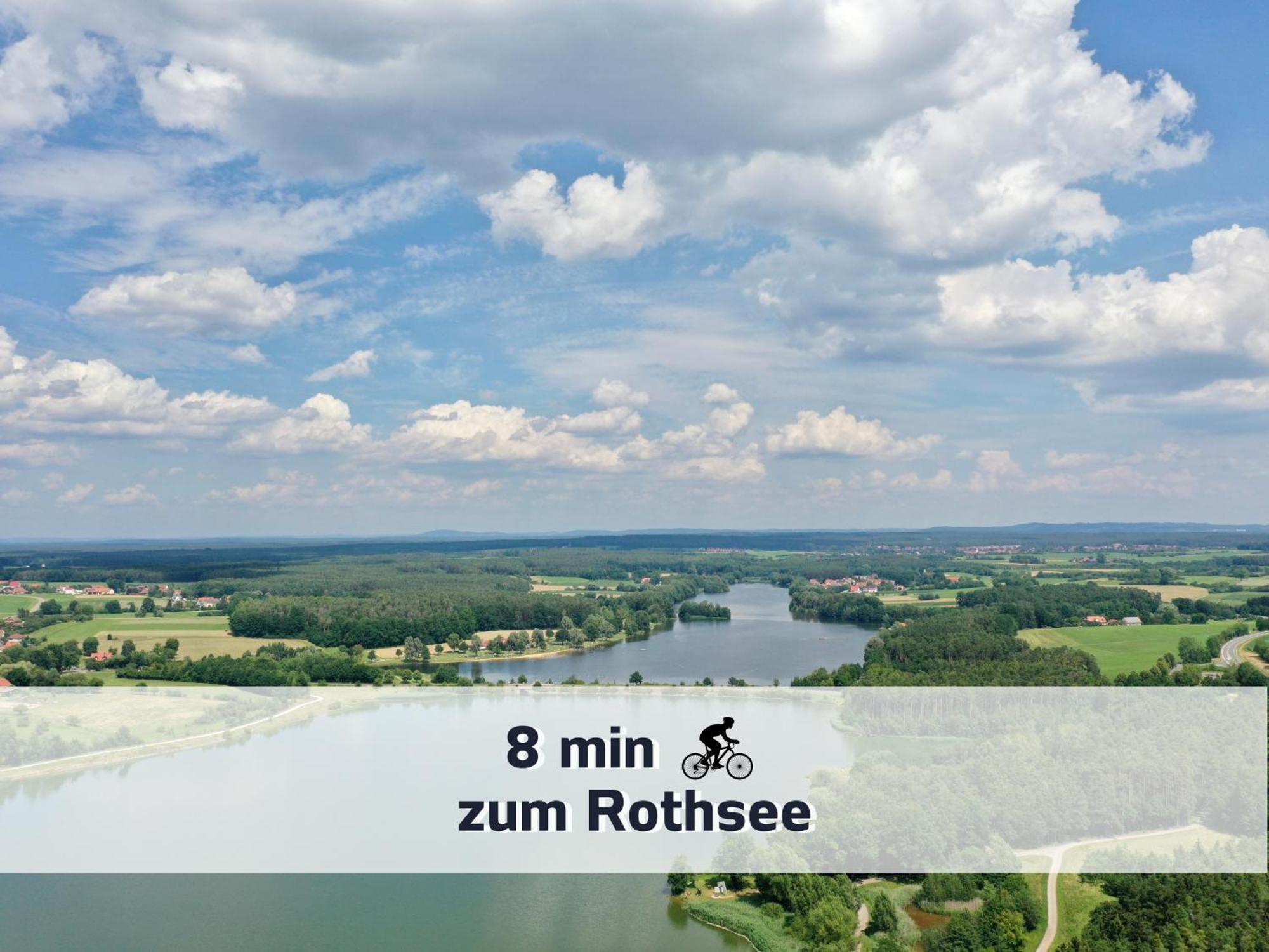 Ferienhaus Rothsee-Oase Ideale Ausgangslage Mit Tollem Ausblick, Sauna Und Privatem Garten Roth  Exteriör bild